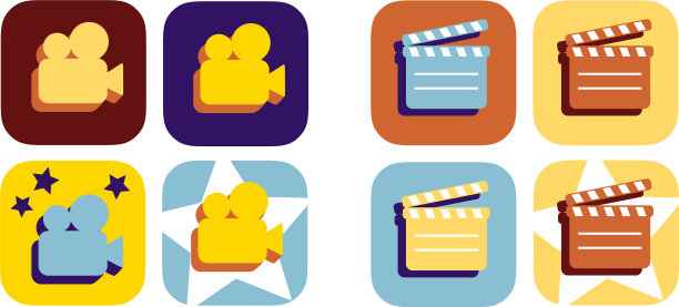 电影平图标图片下载