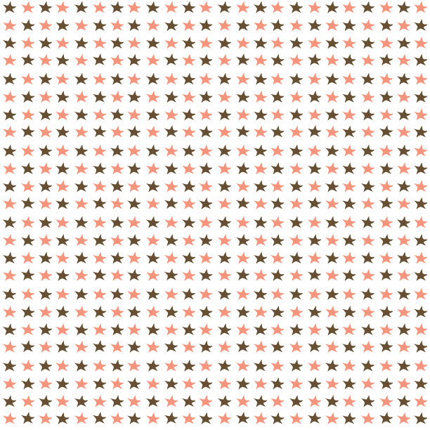 无缝模式与粉红色和棕色星星图片下载
