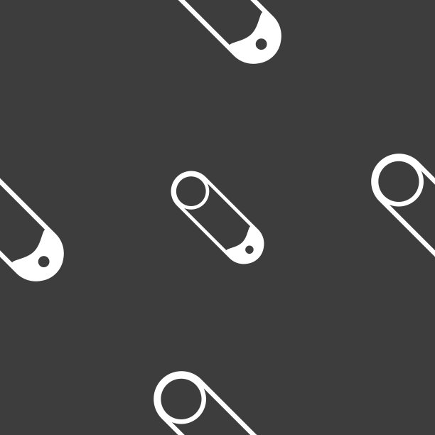 图钉图标灰色无缝图案图片下载