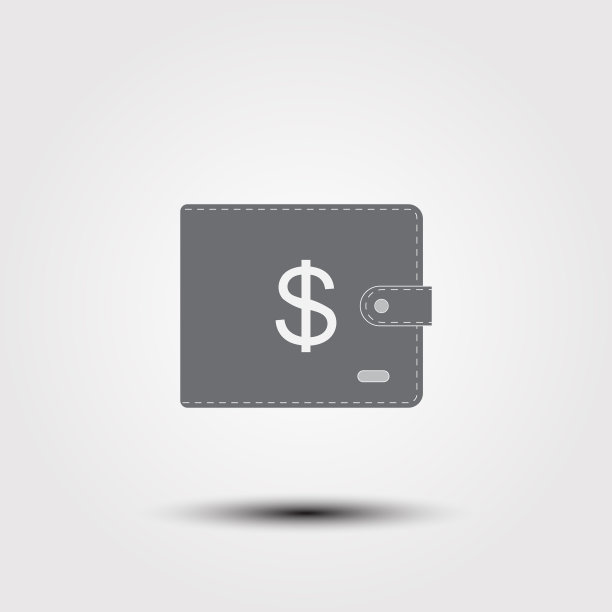 钱包里装满了扁平的钱图片下载