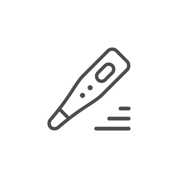 医用温度计线性图标图片下载