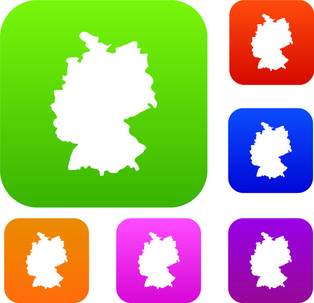 德国地图集合图片下载