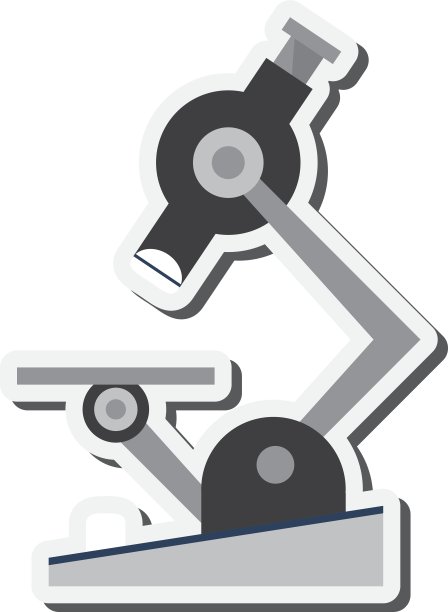 单一的显微镜图标图片下载