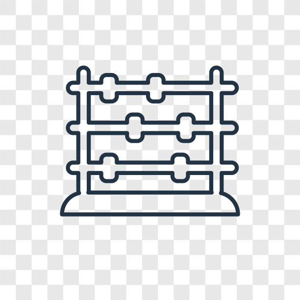 算盘玩具概念线性图标图片下载