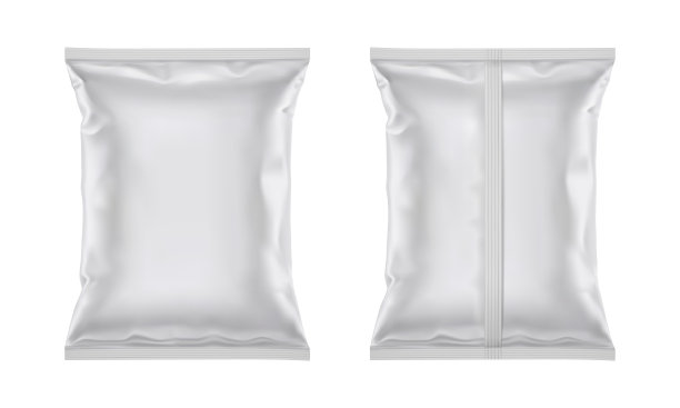 空白塑料铝箔袋包装设计图片下载