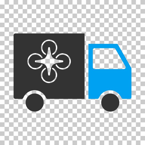 无人机投递货车Eps图标图片下载