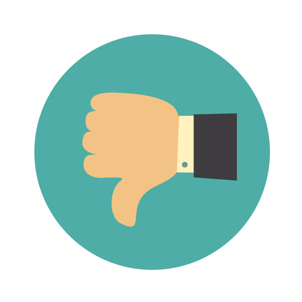 拇指向下符号手指向下图标图片下载