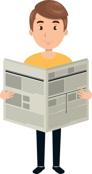 读报的人图片下载