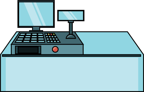 超市收银机设计图片下载