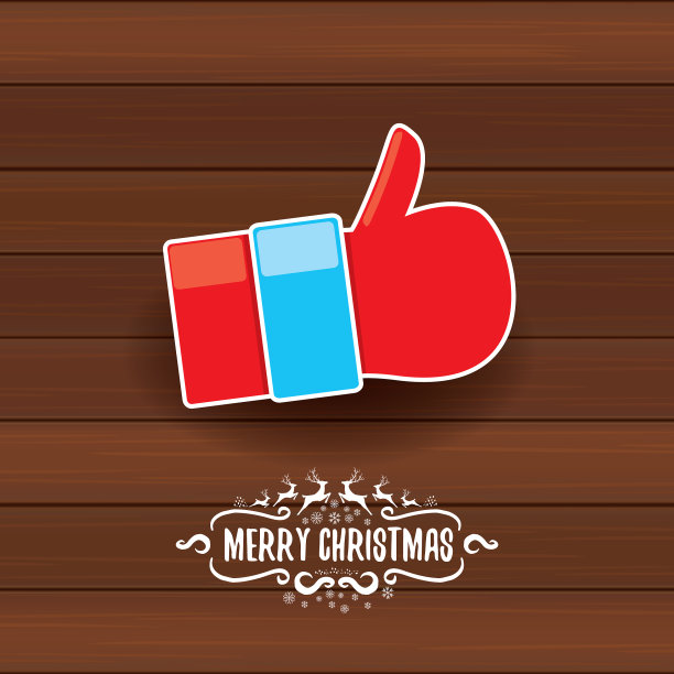 圣诞老人像手的图标孤立了图片下载