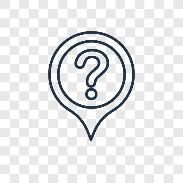 问题消息概念线性图标隔离上图片下载