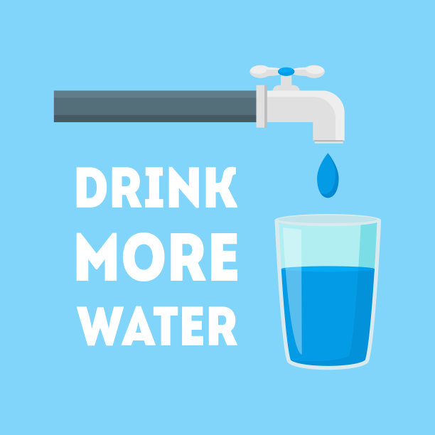 水杯海报或传单模板图片下载