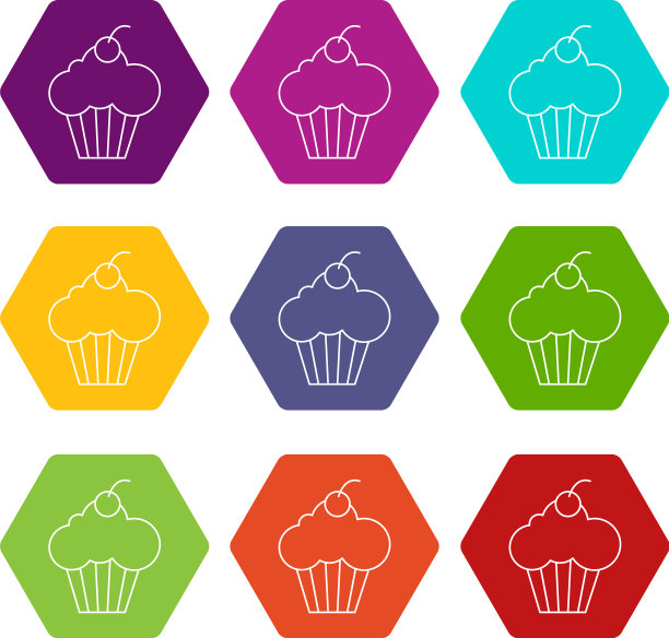 甜杯蛋糕图标设置9图片下载