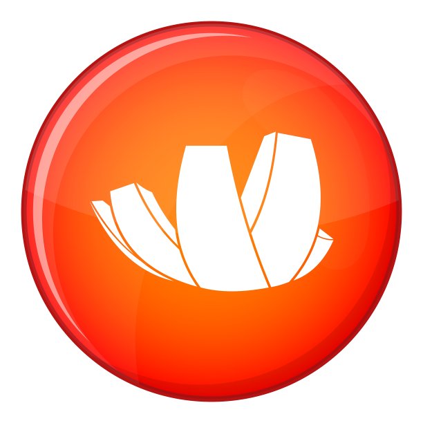 新加坡艺术科学博物馆的图标平坦风格图片下载