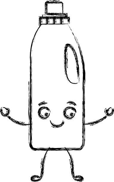 单色模糊的卡通剪影液体图片下载