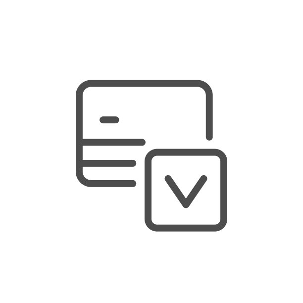信用卡审批线性图标图片下载