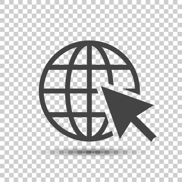 网站上的访问网站扁平图标图片下载