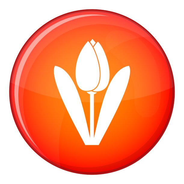 郁金香图标平面风格图片下载