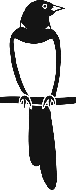 树呆喜鹊图标简约风格图片下载