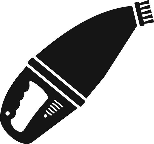 手汽车吸尘器图标简约风格图片下载