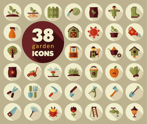 花园农场平面图标图片下载