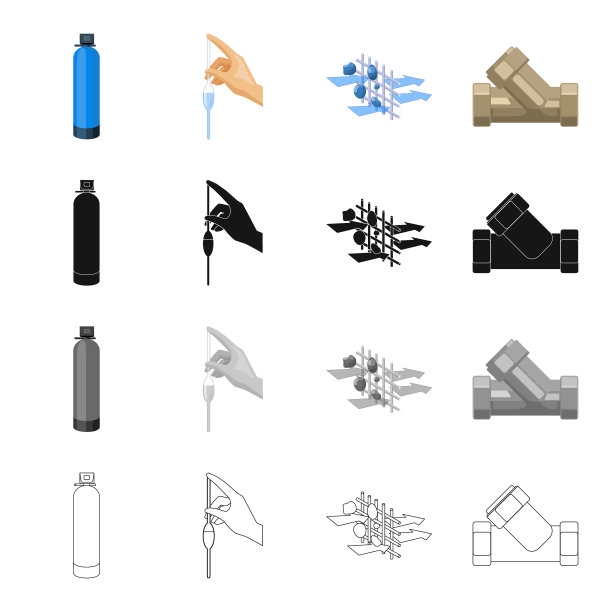 意味着填充系统和其他网页图标在卡通图片下载