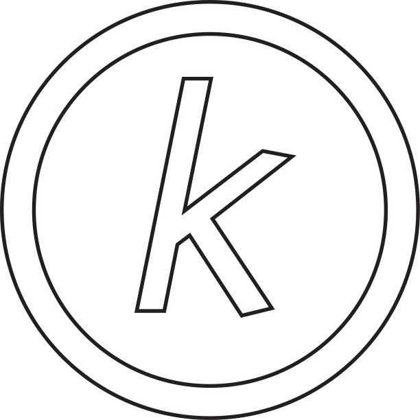 基础字体字母K图标设计图片下载