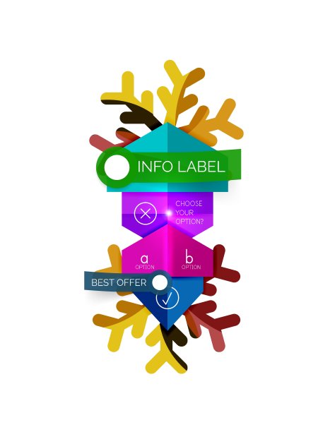 圣诞信息图表商业模板图片下载