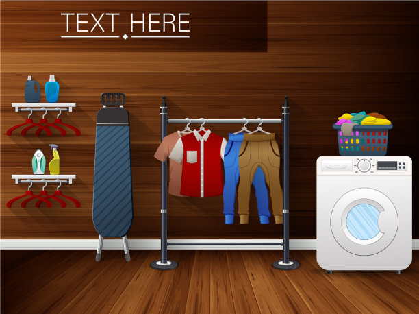 洗衣房内设洗衣机图片下载