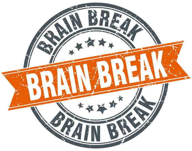 脑打破圆grunge缎带邮票图片下载