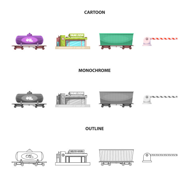 火车、车站标志设计图片下载