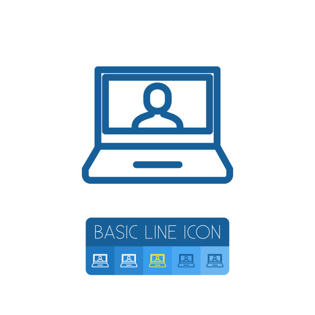 孤立的用户轮廓计算机元件可以图片下载