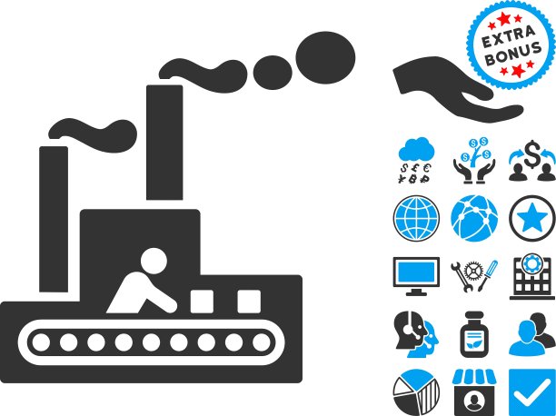 织物建筑平面图标与奖金图片下载