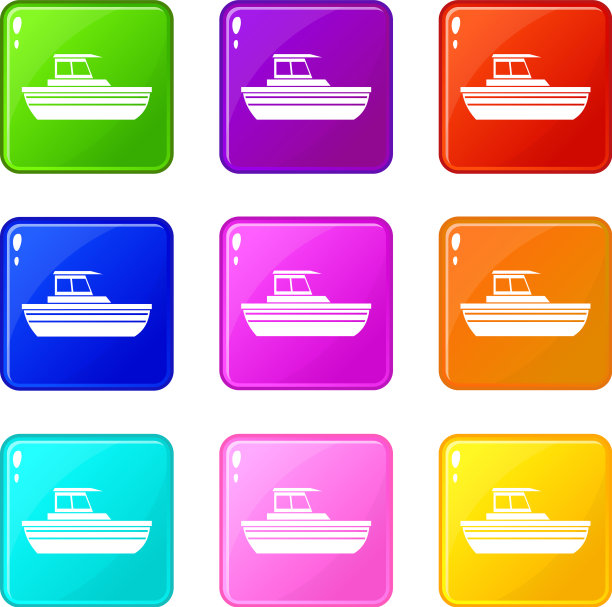 摩托艇图标9套图片下载