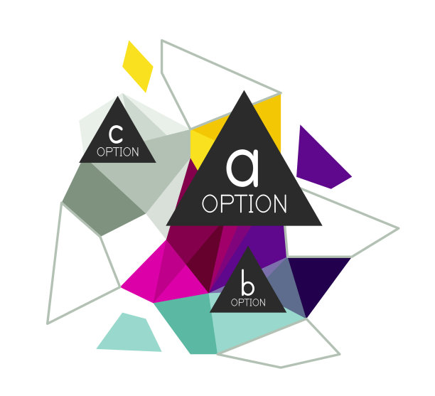 三角信息图设计布局图片下载