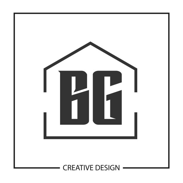 字母BG标志模板设计图片下载