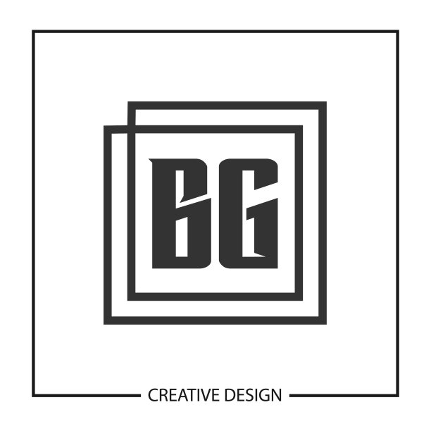 字母BG标志模板设计图片下载