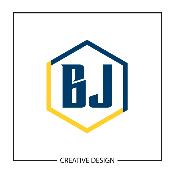 首字母BJ标志模板设计图片下载