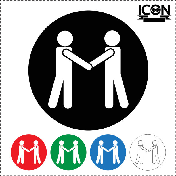 人们握手图标图片下载