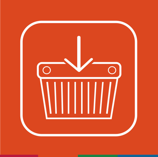 细线购物篮图标设计图片下载