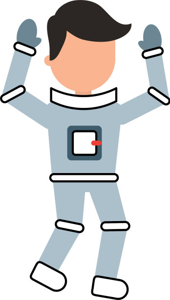 宇航员漫画人物图标图片下载