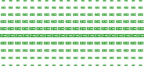 紧急出口形状半色调阵列图片下载