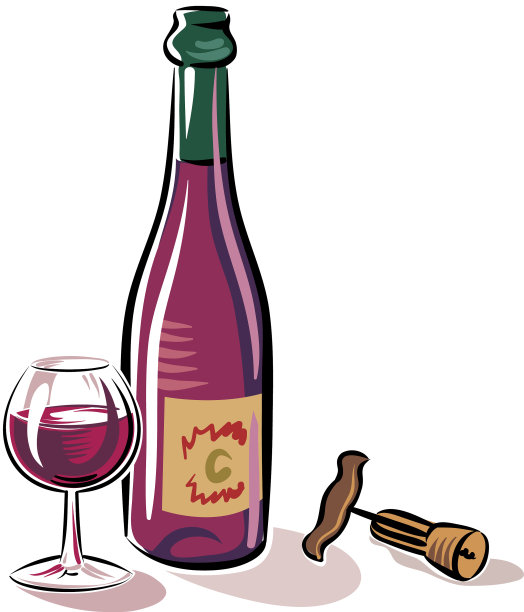 一瓶红酒和一个杯子图片下载