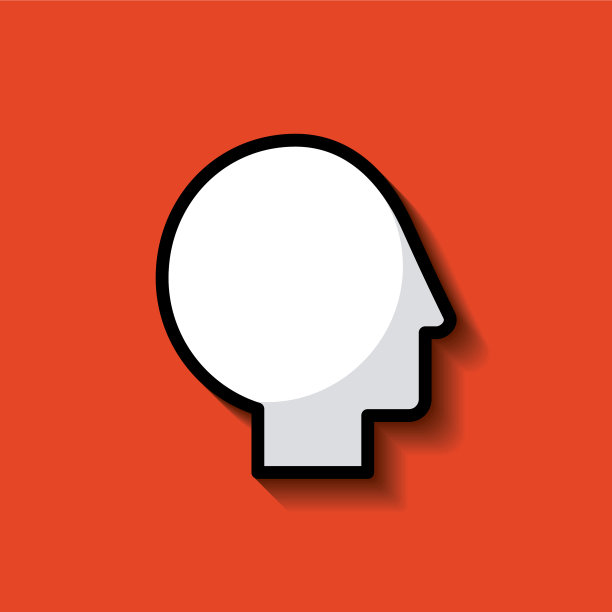 头部剪影，头脑概念形象图片下载