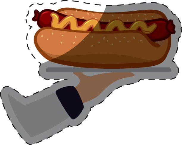 快餐图标形象图片下载