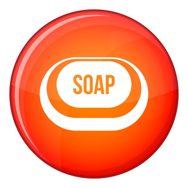 香皂图标平面风格图片下载