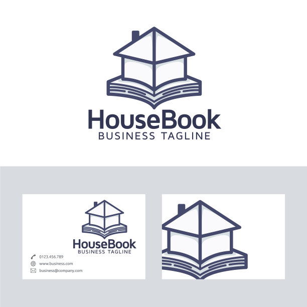 书屋标志设计图片下载