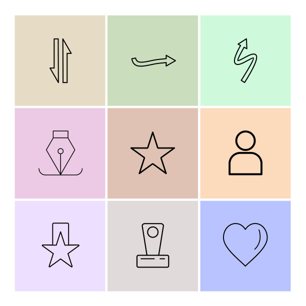 心星笔尖箭头方向化身图片下载