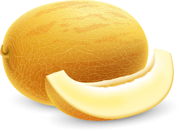 成熟新鲜的哈密瓜图片下载