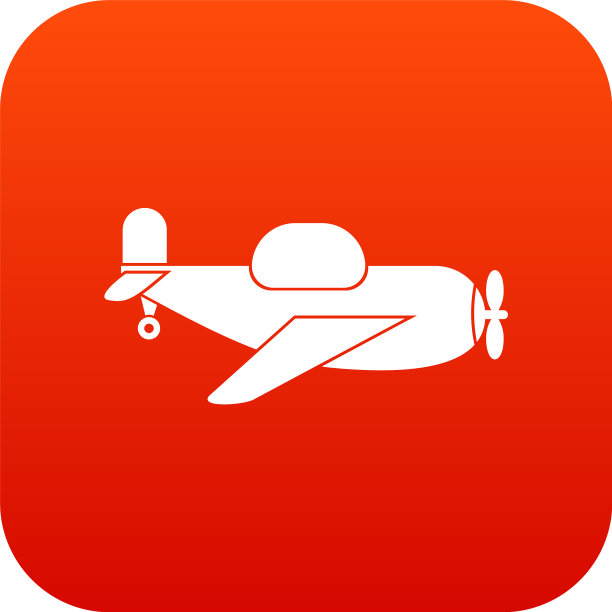 玩具飞机图标数码红色图片下载